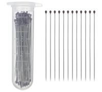 PACKOVE Pasador Guía de Montaje para Insectos de Acero Inoxidable, Tamaño 2, 100 Piezas por Tubo, Herramienta Multifuncional para Fijación y Exhibición de Muestras Científicas