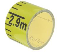 PACKOVE Pegatina Adhesiva para Indicador de Nivel de Agua, Escala Métrica Autoadhesiva Amarilla Resistente para Aplicaciones Eléctricas E Hidráulicas en Tanques y Piscinas