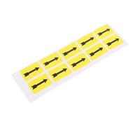 PACKOVE Pegatinas de Flecha Indicadora de Dirección para Tuberías Industriales, 10 Unidades Adhesivas de Seguridad, Calcomanías de Advertencia Resistentes y Prácticas para Señalización