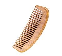 PACKOVE Peine De Madera De Natural Antiestático Peine De Masaje Desenredante Dientes Anchos Para Cuidado Del Cabello y Cabelludo Diseño Elegante y