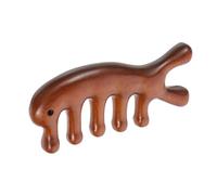 PACKOVE Peine De Masaje De Sándalo De Dientes Anchos Cepillo Ergonómico Para Desenredar y Masajear El Cabelludo Para Tipo De Cabello y Uso Diario