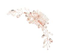 PACKOVE Peine De Novia De Cristales Diadema Nupcial Elegante Para Bodas y Eventos Accesorios De Peinado Para Mujeres y Niñas