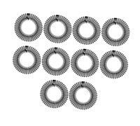 PACKOVE Peine Elástico Circular Completo Flexible Para Peinar El Cabello, 10 Unidades, Tamaño Ajustable, Plástico Ligero, Diademas Para Mujer, Uso En Maquillaje, Lavado y Ejercicio