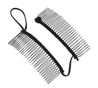 PACKOVE Peine Lateral Cabello Pinza Tipo Plátano, 30 Dientes, Negro, Para Cabello Grueso y Rizado, Clip Para Mujer, Uso Diario y Deportivo