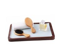 PACKOVE Peine Mini Portátil Cerdas De Antiestático Para Cortar Pelo Masajeador De Cabelludo De Madera Natural