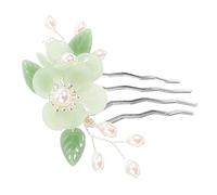 PACKOVE Peinetas Retro Peine Antiguo Insertado Perlas y Flores Para Mujer Peineta Lateral Cabello Peinete Decorativo De Dientes Para Peinado De Fiesta