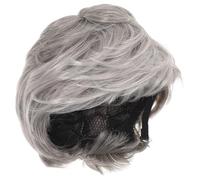 PACKOVE Peluca gris peluca de pelo para hombres cabello de los hombres vi Disfraz de peluca para hombre chico peluca cosplay corta hombre peluca Alambre de alta temperatura