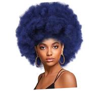 PACKOVE Peluca Rizada Afro para Mujer Peluca Sintética Corta y Rizada Rizos Esponjosos de Aspecto Natural para Fiestas de Cosplay y Uso Diario