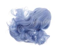 PACKOVE Peluca Rizada Azul Para Mujer Con Flequillo Peluca Sintética Hombros Para Fiestas De Cosplay Halloween y Disfraces