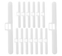 PACKOVE Perchas de Doble Orificio para Persianas Verticales, 15 Piezas, Accesorio de Repuesto de Plástico Compatible Lamas de 127 Mm, Soporte de Fijación para Cortinas en Hogar y Oficina