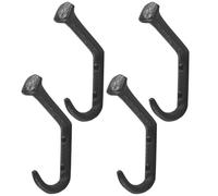 PACKOVE Perchas de Hierro Fundido para Pared, Set de 4 Ganchos Rústicos para Colgar Sombreros y Abrigos en Recibidores