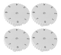 PACKOVE Perilla de Control para Termostato de Refrigerador 4 Piezas, Dial de Temperatura Ajustable en 7 Niveles, Material Plástico, Reemplazo para Congelador, Control Preciso para Nevera