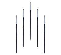 PACKOVE Pinceles de Maquillaje Delineador de Ojos y Labios 5 Piezas Negro, Pincel Cosmético Compacto y Portátil para Aplicación Precisa en Salón y Uso Diario Estilo Varios estilos