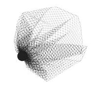 PACKOVE Pinza Cabello Negra Velo Funerario, Horquilla de Malla Grande sin Punta, para Mujer y Niña, Accesorio Elegante para Fiestas y Uso Diario