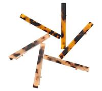 PACKOVE Pinzas Cabello Accesorios 6 Piezas Tamaño Mediano Hechas De Acetato Diseño Estampado De Leopardo Para Mujeres y Niñas Uso Diario y Peinados Seguros