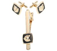 PACKOVE Pinzas para Corbata con Diseño de Figuras Gemelos Elegantes para Hombres Accesorios de Boda de Lujo para Trajes de Negocios de Hombre Obsequio Original Novio