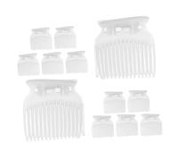 PACKOVE Pinzas para Rulos Calientes y Clips para Seccionar Cabello 12 Unidades Protección Térmica Transparente para Mujeres y Niñas Uso en Salón y Peinado Casero