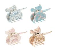 PACKOVE Pinzas Pelo Diseño de Mariposas en Acetato, Paquete de 4 Piezas, Sujetan Muy Bien sin Caer, Accesorio Elegante para Mujeres y Amigas