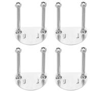 PACKOVE Placa Base para Patines de Ruedas 4 Piezas, Soporte de Instalación para Patines de Cuatro Ruedas, Herrajes Absorción de Impactos 50mm, Accesorio para Patinaje en Pista Interior