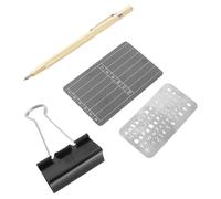 PACKOVE Placa de Frase de Semillas de Acero Inoxidable, Billetera de Semillas de Recuperación, 24 Palabras, Negro, Resistente al Fuego, para Copia de Seguridad de Billetera de Hardware,