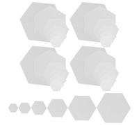 PACKOVE Plantillas Hexagonales para Patchwork y Acolchado en Papel, Paquete de 600 Hojas Moldes en 8-26 MM, Herramientas para Manualidades y Técnicas de Costura