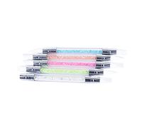 PACKOVE Pluma De Repujado Pluma De Escultura De Arte De Uñas Herramienta De Arte De Uñas Cepillos De Uñas Para Arte De Uñas De Uñas Para Arte De Uñas Pluma De Arte De Uñas Rosa