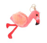 PACKOVE Plush Flamingo Keychain Soft Stuffed Animal Pendant Lightweight Decorative Charm For Backpack Purse Car Keys Stylish Accessory