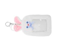 PACKOVE Protector de de Felpa con Diseño de Conejo para Mostrar Tarjetas de Identificación y Claves Accesorio para Estudiantes y Fans