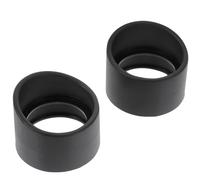 PACKOVE Protector del Ocular del Microscopio de Goma Negro de 33 Mm, Plegable y Que Reduce Impactos, 2 Piezas para Microscopio Binocular y Estereoscópico