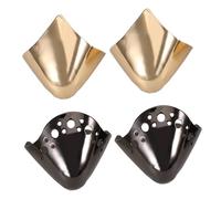 PACKOVE Protector Puntiagudo Para Zapatos De Metal 2 Pares De Puntera De Tacón Alto Elegante Cubierta De Punta De Tacón Alto Puntas Para Zapatos Decoración Para Zapatos Accesorios De