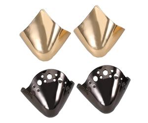 PACKOVE Protector Puntiagudo Para Zapatos De Metal 2 Pares De Puntera De Tacón Alto Elegante Cubierta De Punta De Tacón Alto Puntas Para Zapatos Decoración Para Zapatos Accesorios De