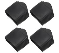PACKOVE Protectores Antideslizantes para Pies de Piezas de Caucho Ecológico Negro, Cubiertas Reforzadas para Escaleras Domésticas, Amortiguadores y Protectores para Suelos, Accesorio