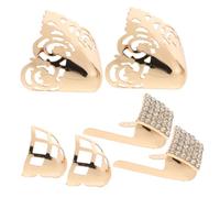 PACKOVE Proteja Sus Tacones Altos Paquete de 3 Insertos de Punta de Metal para Talón Cubiertas de Tapa de Talón Puntiagudas Protectores de Punta de Bota Tapas de Repuesto de Punta de Metal