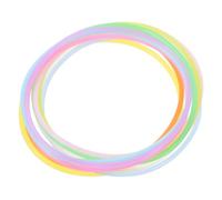 PACKOVE Pulseras Luminosas de Silicona Elásticas Multicolor Que Brillan Oscuridad, 100 Unidades, Accesorios para Fiestas y Eventos, Niños, Mujeres y Hombres, Pulseras 80 y 90