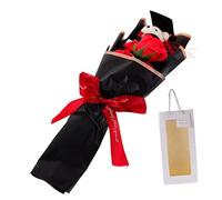PACKOVE Ramo De Flores De Jabón Con Oso De Graduación Bouquet Artificial Con Bolsa Para Fotografía Creativo Para Celebraciones De Fin De