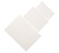 PACKOVE Recambio de Agenda en Blanco, Insertos de Papel de Hojas Sueltas A5 de 6 Agujeros, Papel Blanco, 6 Hojas, para Carpeta de Anillas, Uso en Casa y Reuniones de Trabajo