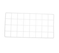 PACKOVE Rejilla de Alambre para Pared 40x20 Cm, Panel de Cuadrícula Metálico Gris Claro, Marco de Fotos de Pared y Red de Exhibición para Decoración y Almacenamiento en Hogar y Oficina