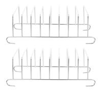 PACKOVE Rejilla para Freidora de Aire 2 Piezas Soporte de Acero Inoxidable 304 para Hornear Pan y Cocinar al Vapor Accesorios para Freidora Aire Uso Doméstico