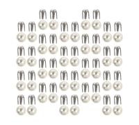 PACKOVE Remaches de Perla Redondos de 5 Mm, Cierres de Cuatro Garras para Ropa y Accesorios, 150 Juegos para Manualidades DIY y Proyectos de Costura