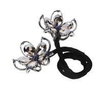 PACKOVE Rizador de Pelo Flor Imitación de Gemas Moño Coleteros para Trenzar el Cabello Herramienta para Hacer Moños Accesorios para Peinado Disco