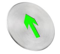 PACKOVE Señal Luminosa de Salida de Acero Inoxidable para Oficinas, Centros Comerciales y Escaleras en Interiores