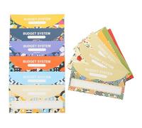 PACKOVE Sobres de Presupuesto Empresarial 12 Juegos 12 Hojas de Presupuesto de Caja para Control de Gastos Organizador de Portátil y Ligero para Uso en Oficina y Finanzas Personales