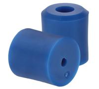 PACKOVE Soporte de Pared para Esquís y Snowboard Azul, 2 Piezas, Vertical | Tpe Híbrido con Acolchado Protector, Diseño Flotante, Incluye 2 Tornillos Metálicos