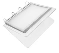 PACKOVE Soporte para Carteles Acrílico Transparente Horizontal V Forma, Porta Menús para Restaurante, Expositor de Sobremesa para Menús y Señalización, 1 Pieza