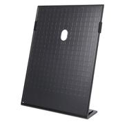 PACKOVE Soporte para Exhibición de Letreros, Soporte para Guardar Menús, Ps Negro, Estable Mesa, Protege de Polvo, Agua y Residuos, para Listas de Precios y Folletos, Restaurante