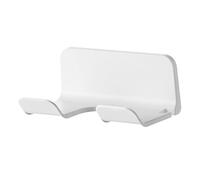 PACKOVE Soporte Para Secador De Pelo Adhesivo Blanco Para Baño y Peluquería, Soporte De Pared Sin Taladro, Tamaño Compacto, Organizado y Durable