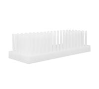 PACKOVE Soporte para Tubos de Ensayo Plástico de 102 Posiciones, Gradilla de Color Claro para Secado y Organización en Laboratorio, Estante Estable Reutilizable para Pruebas Científicas