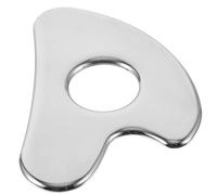 PACKOVE Stainless Steel Heart Shaped Gua Sha Board For Daily Use Compact Facial Massage Tool For Home Relaxation And Skin Care