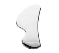 PACKOVE Tabla de Raspado Facial para Masajeador de Cara Herramienta Gua Sha de Acero Inoxidable Tablero Gua Sha para Raspar y Masajear la Piel para Adultos Guasha Masaje Facial