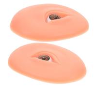 PACKOVE Tablero De Silicona Para Práctica De Maquillaje Cejas y Sombras De Ojos Falsa